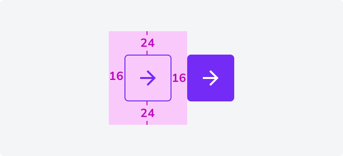 Overview | Icon button | Made with Supernova