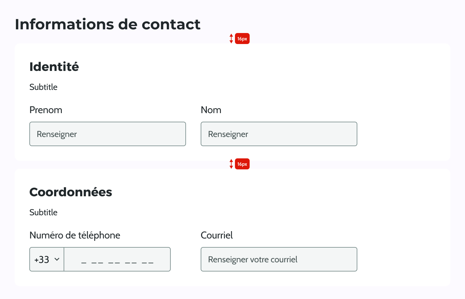 Groupe de champs - form 16px