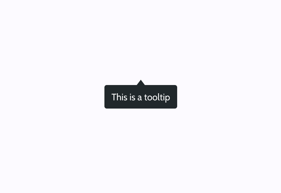 Infobulle sous un élément
