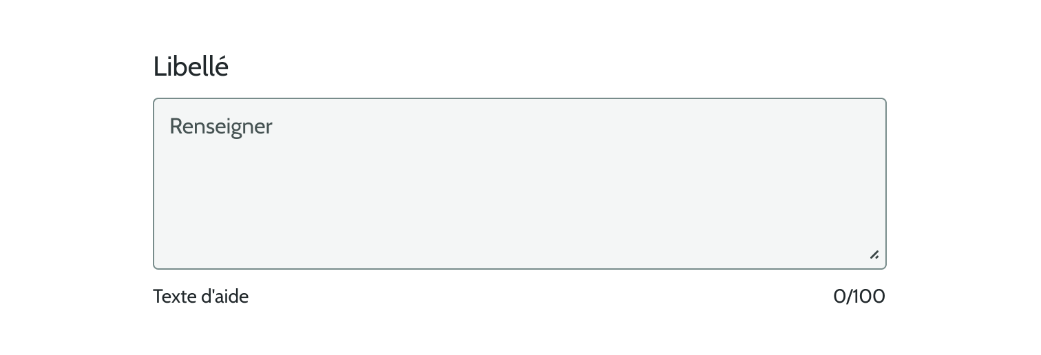 Textarea - Fond blanc