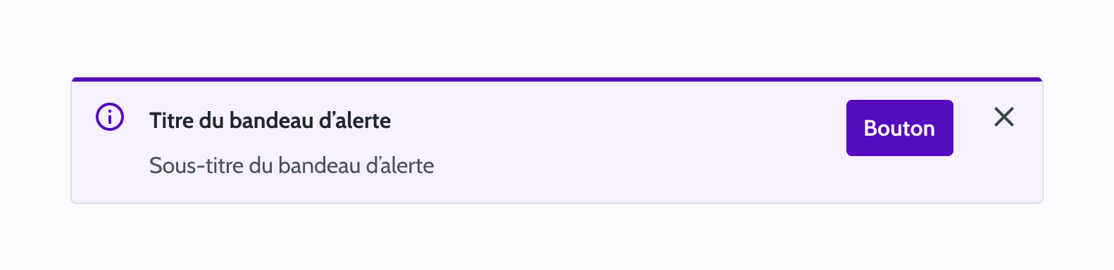 Alerte avec action requise