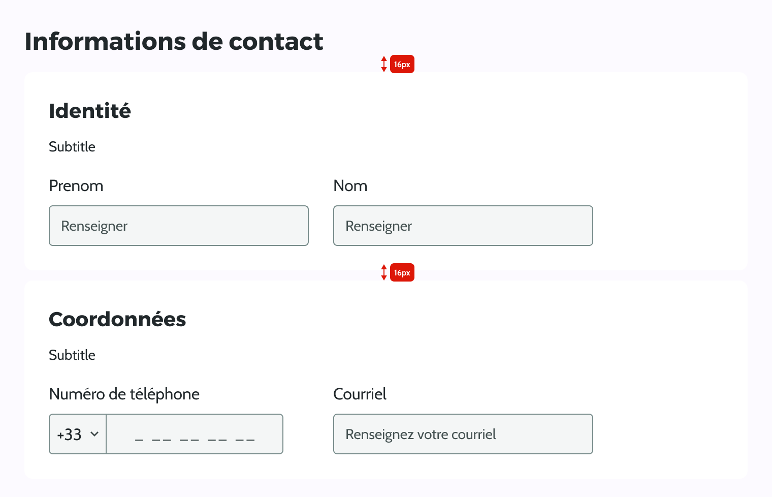 Groupe de champs - form 16px