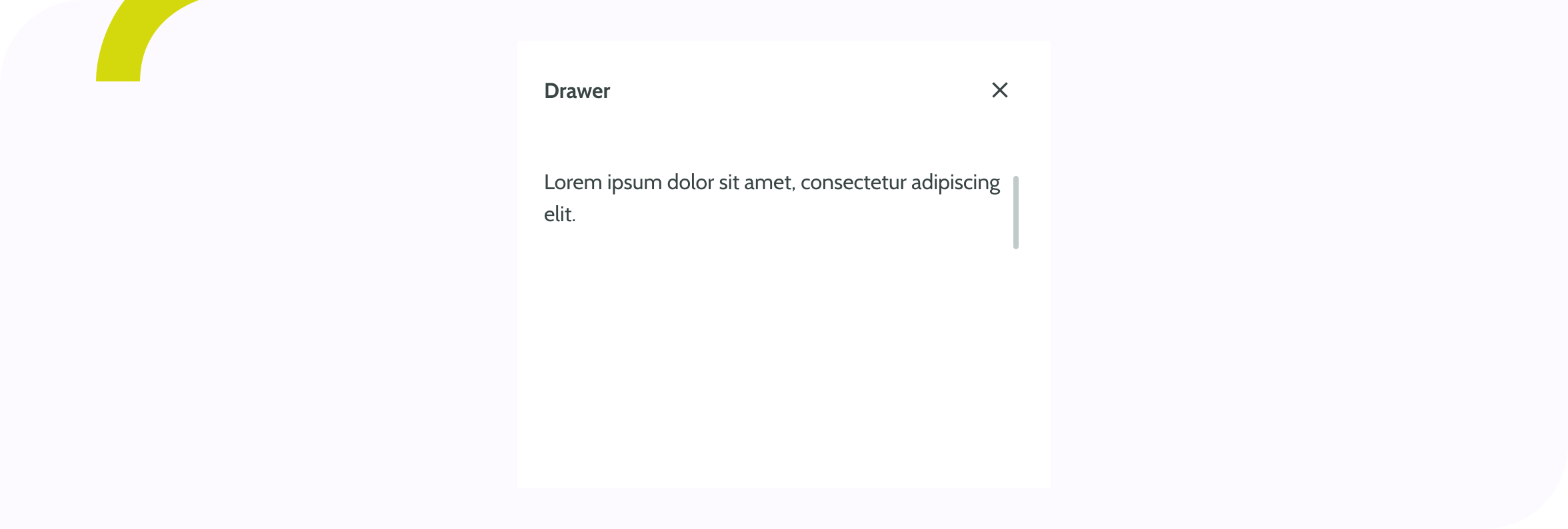 Drawer - Bandeau