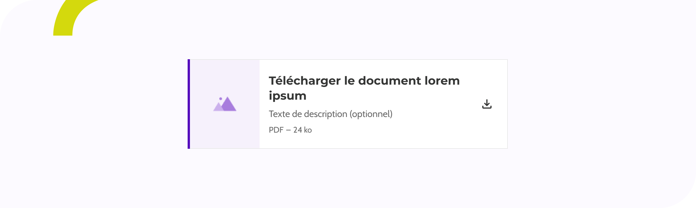 Download file - Card - Bandeau