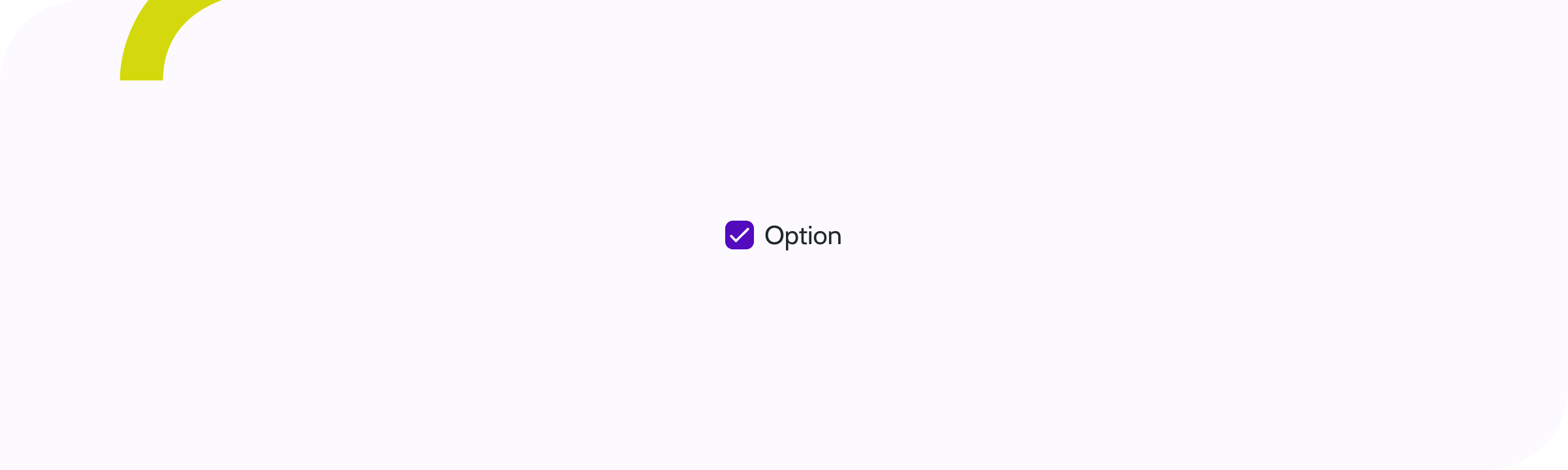 checkbox- Bandeau