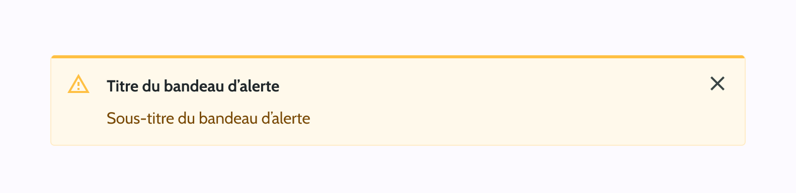 Avertissement - Warning