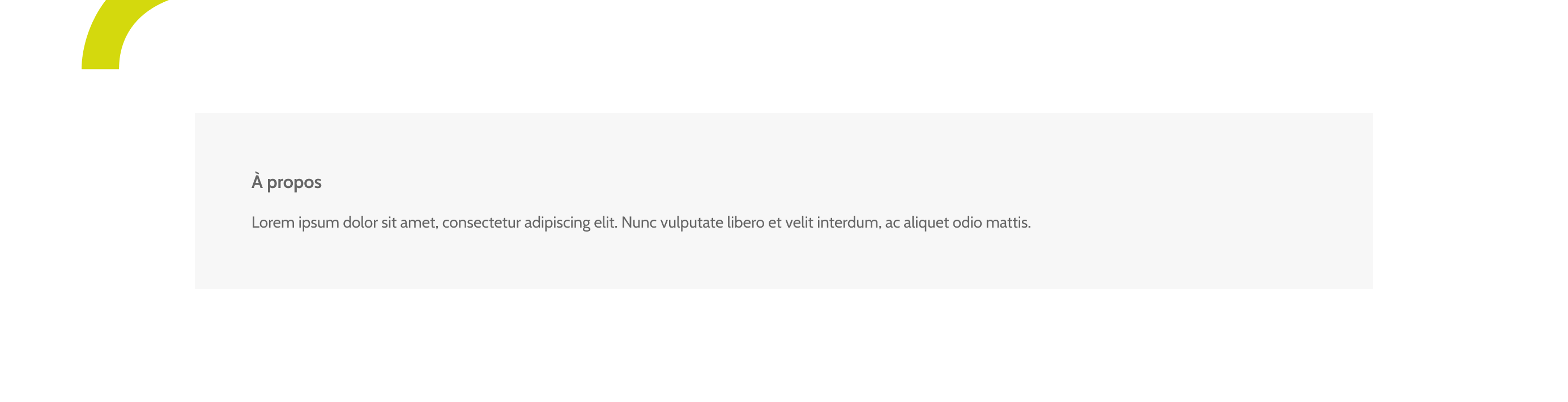 Footer content block - Bandeau