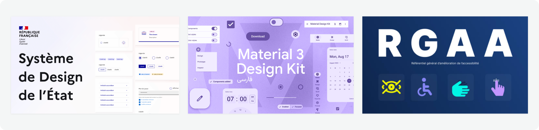 DSFR, Material 3, RGAA : des standards reconnus