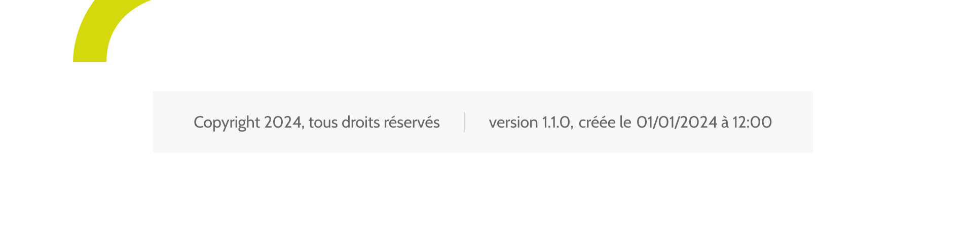 Mandatory mentions - Bandeau