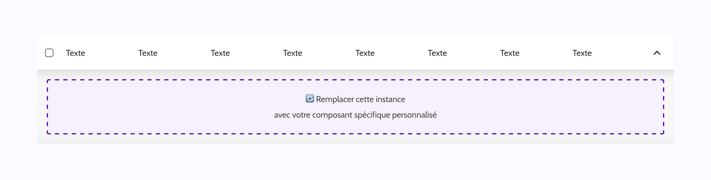 Table Row - Expandable