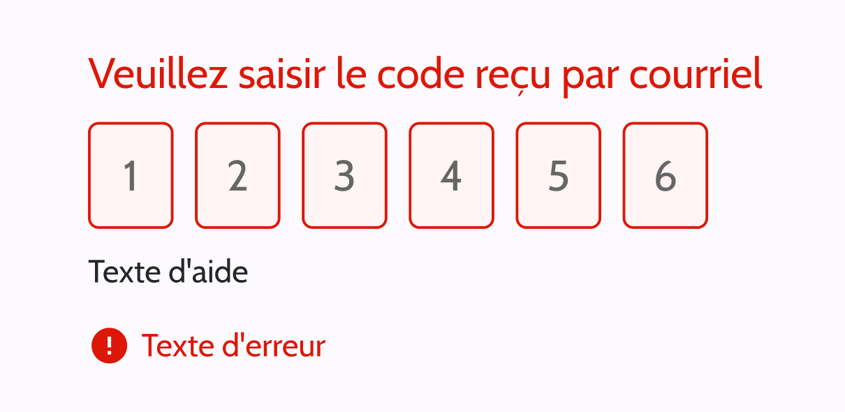 Message d'erreur 
