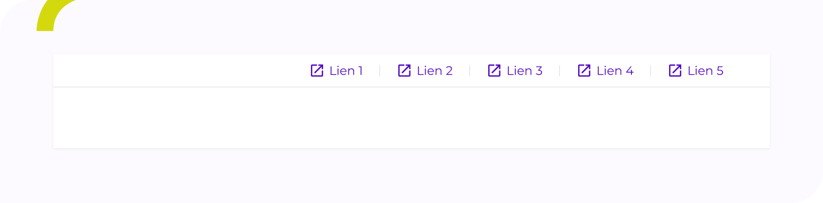 lien externe - Bandeau