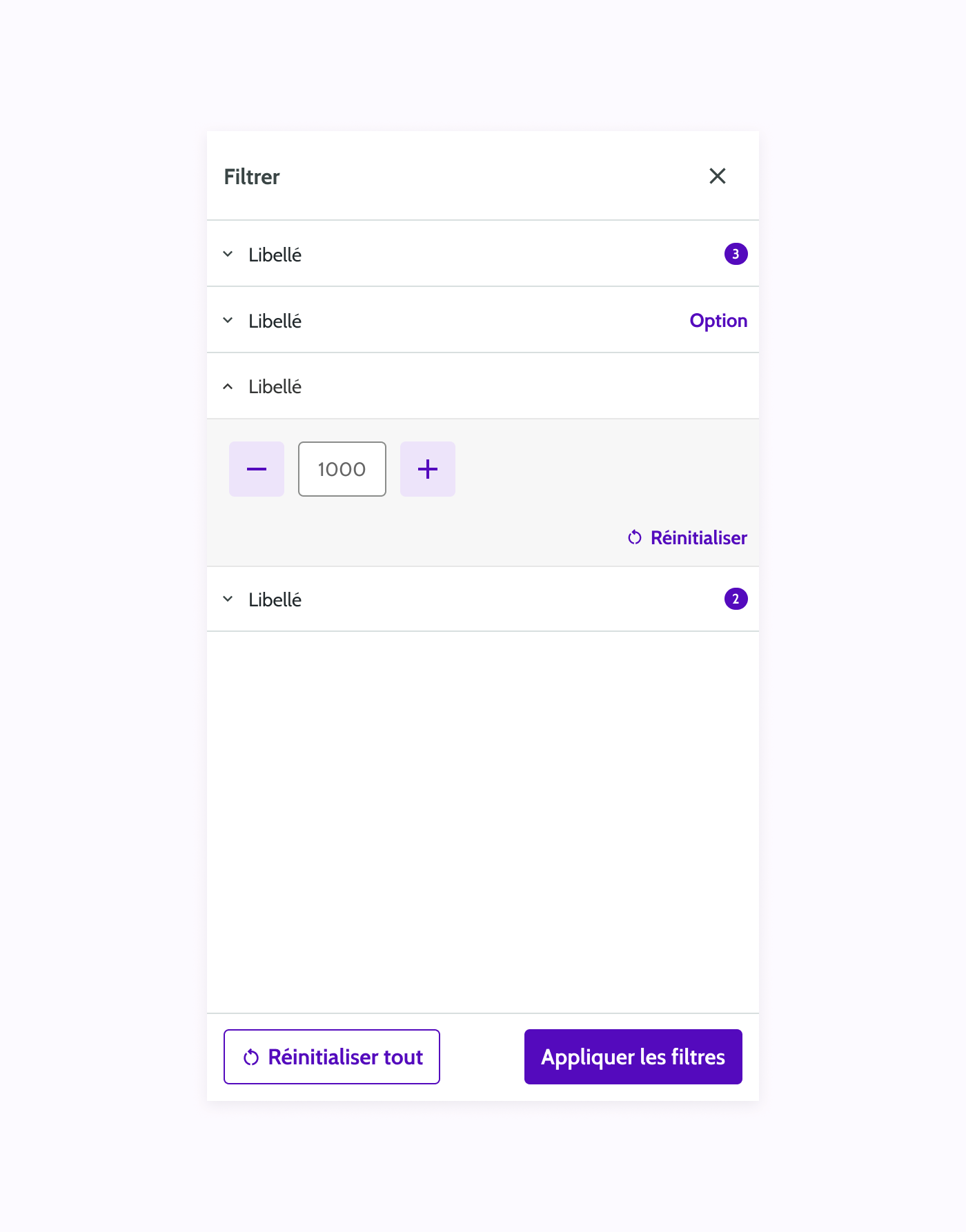 Filter Drawer - No Scroll