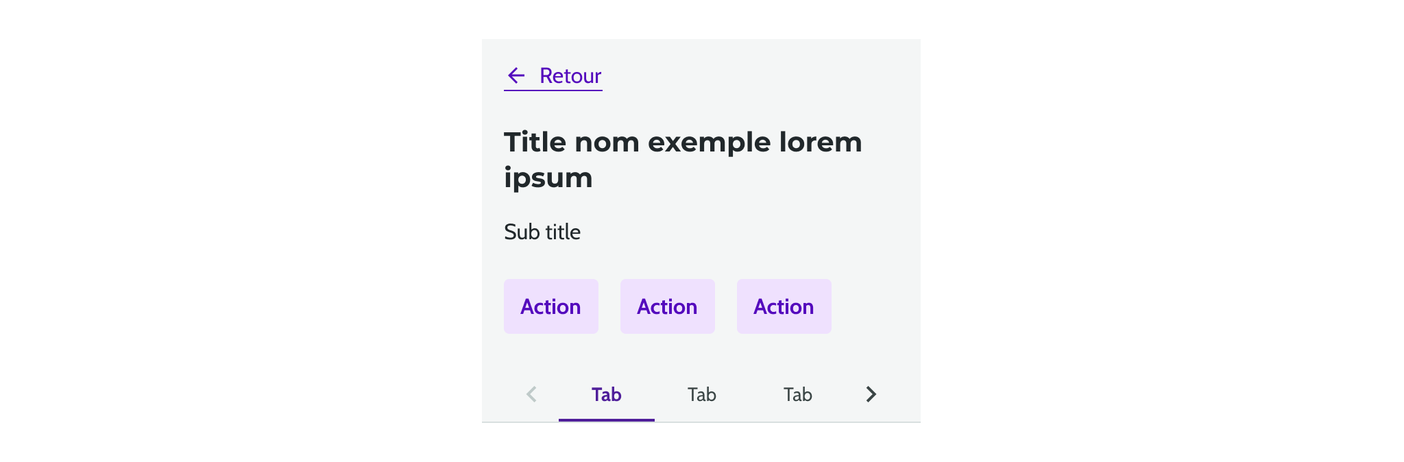 Mobile - Page Header