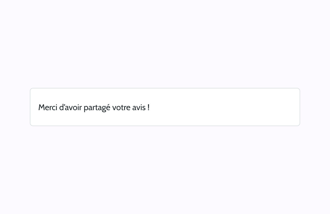 Dernière étape