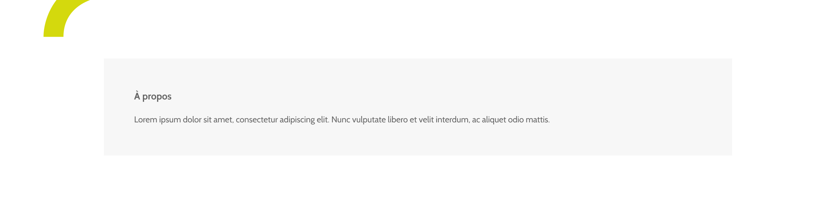 Footer content block - Bandeau