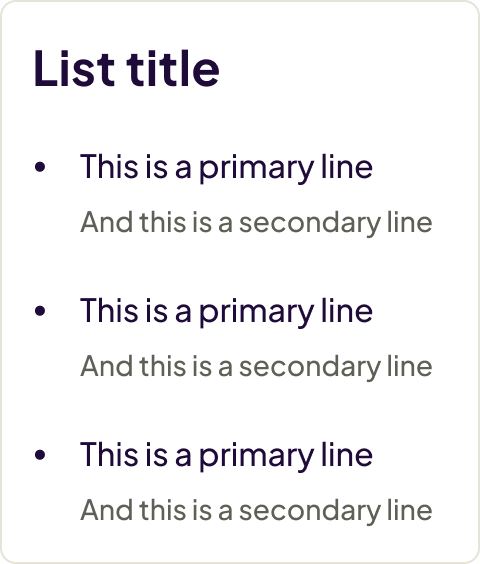 List-Example-Descriptions