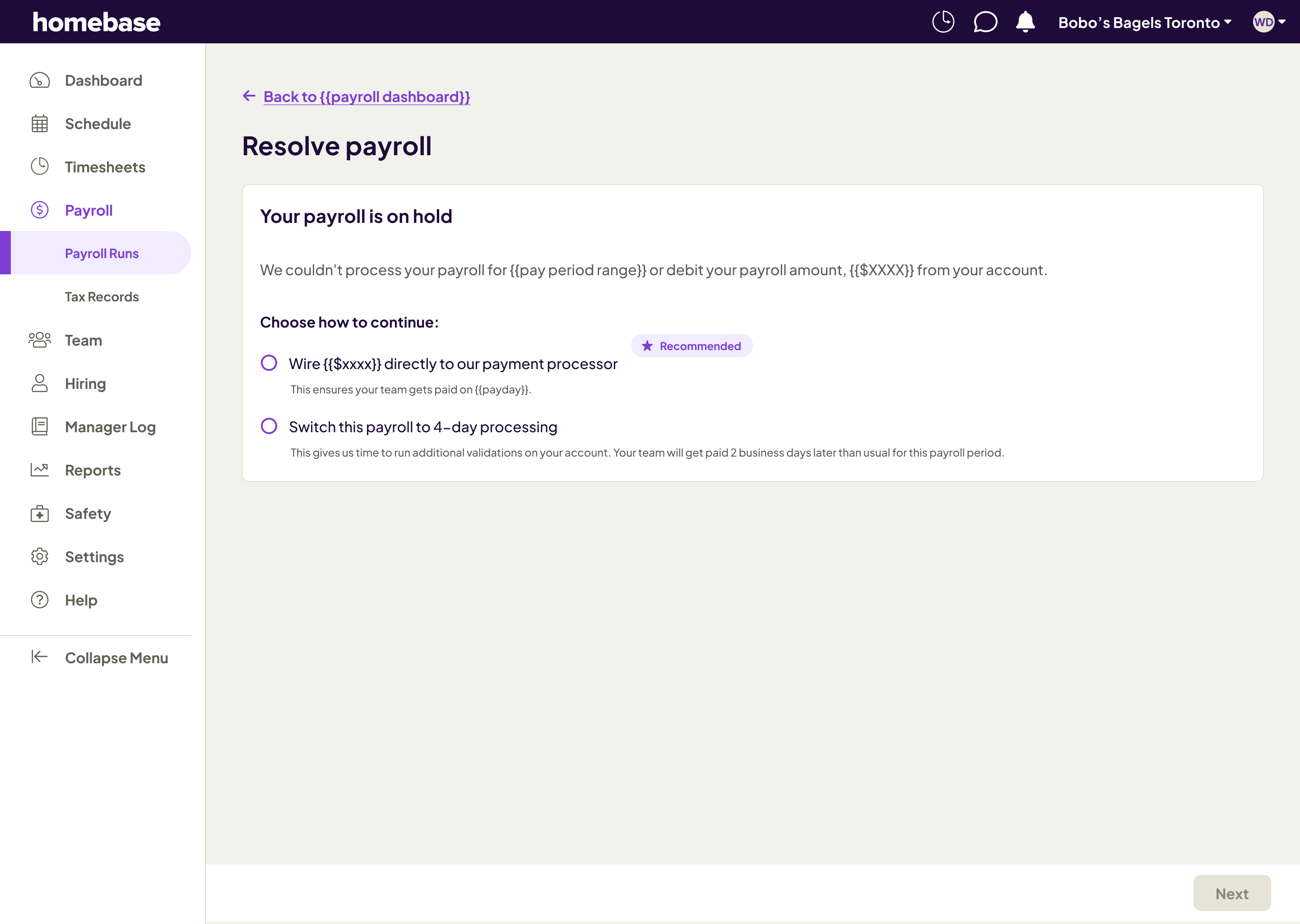 Example #1 - Child Page