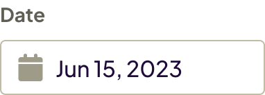 5. Press “tab” to close the calendar and move on to the next interactive control