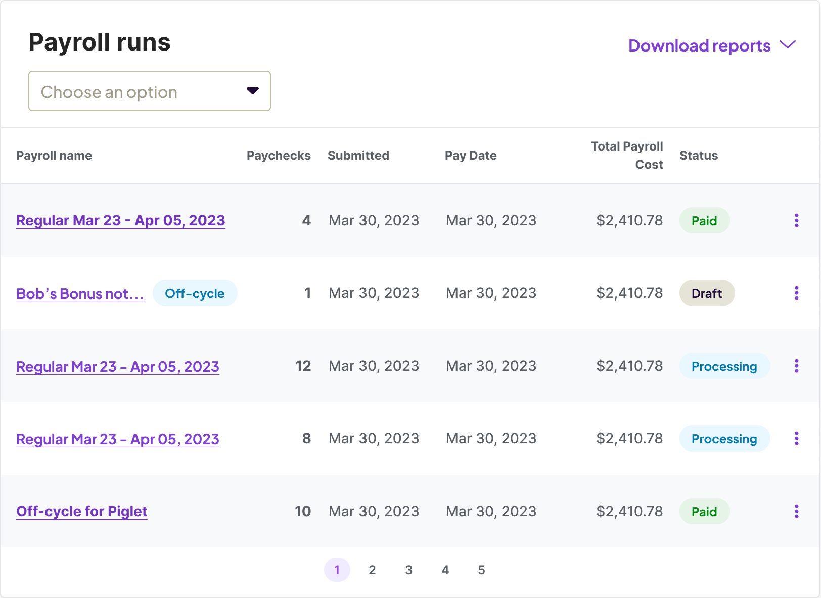 Link-Example-Table-Links