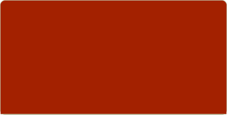 Red Bone
                                                                                                                                                                                                                                                                                 #A32100
                                                                                                                                                                                                                                                                                 red500
