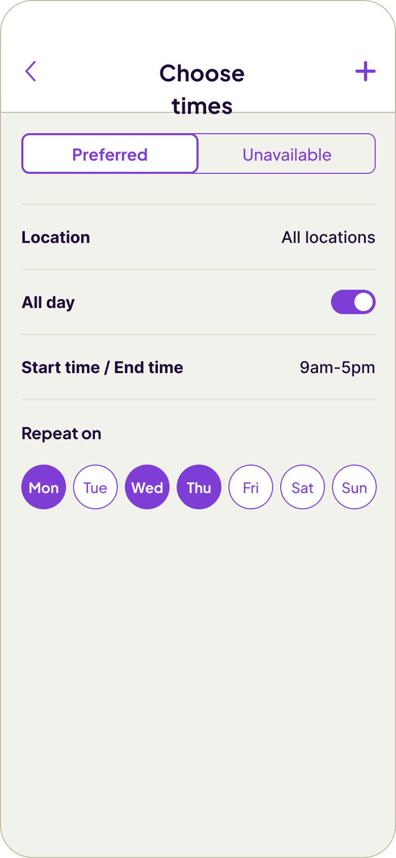 WeekdayPicker-Example-Day