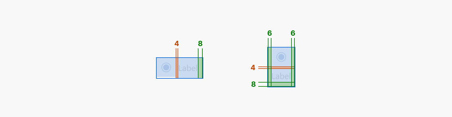 Image of single checkbox spacing