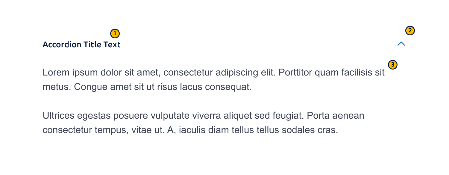 Illustration of the accordion component from Compound UI React Native