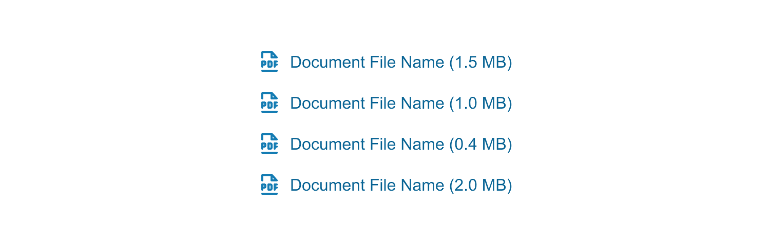 Link with supporting icon