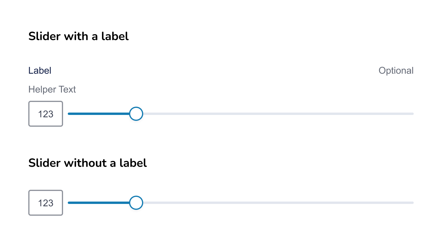 Slider (Input Start)