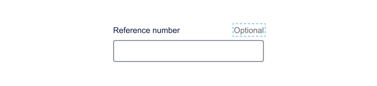An example of how to use an '(Optional)' suffix