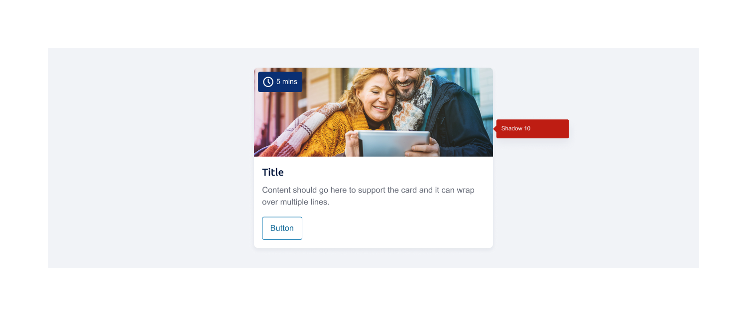 Example of a card on a alternate 2 background