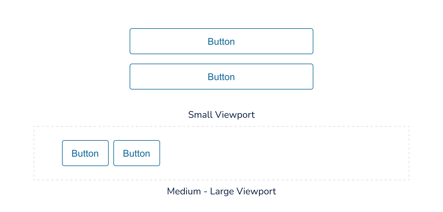 Secondary buttons are stacked vertically and horizontally