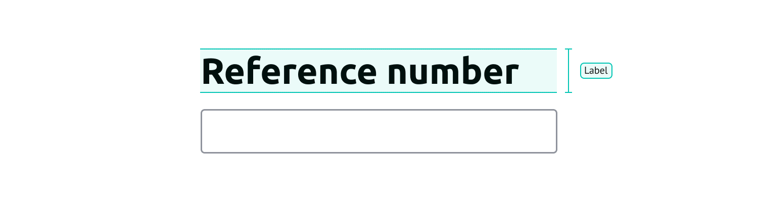Label as a heading
