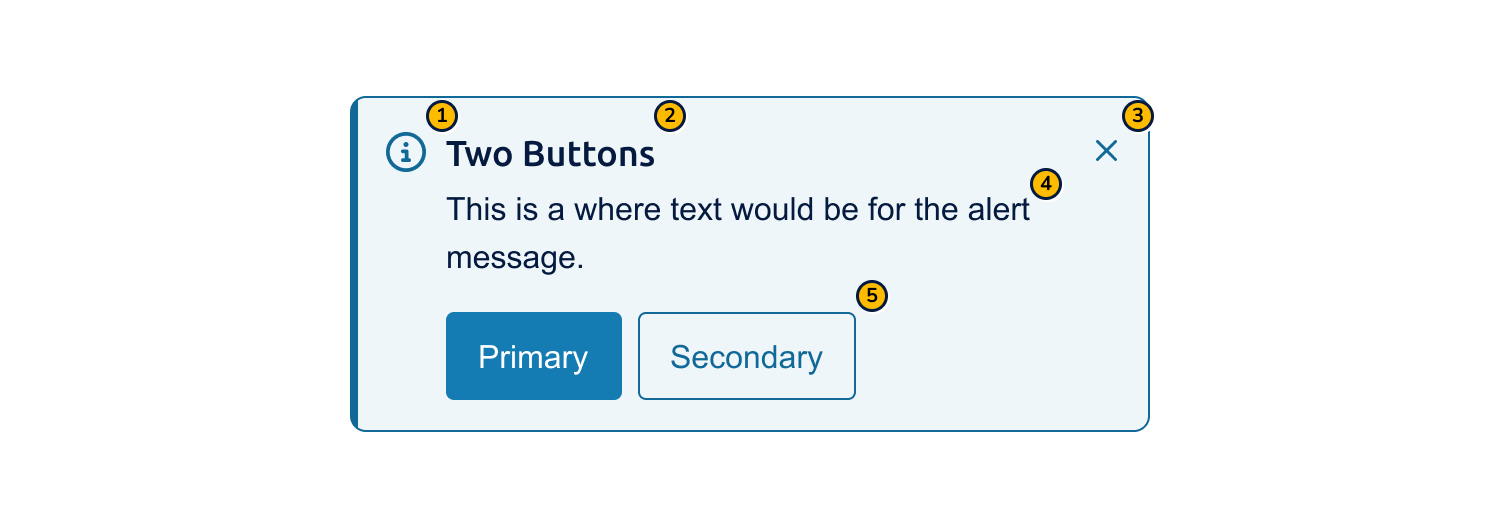Web alert in the information variant