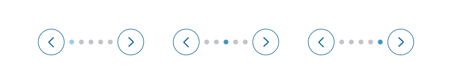 Example of how the continuous loop functions using three mockups