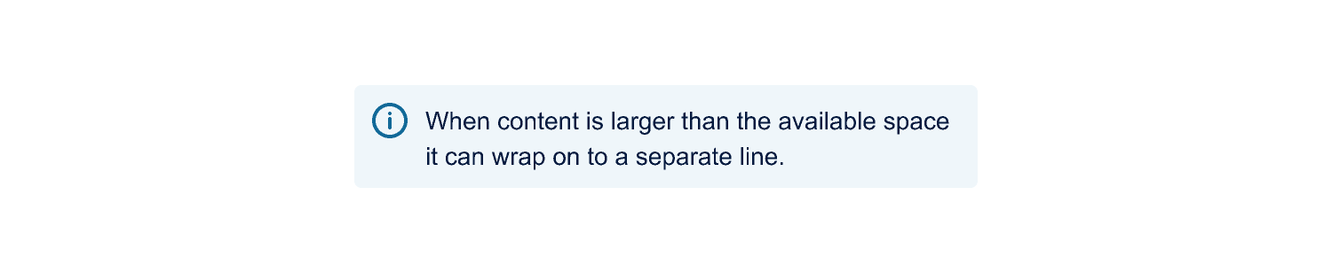 Example of text wrapping