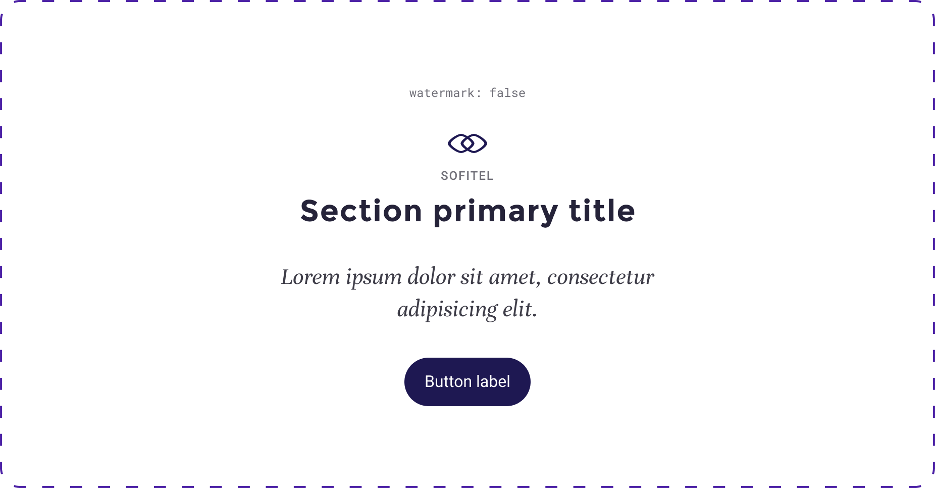 Overview | Heading Section Primary | Welcome by Accor