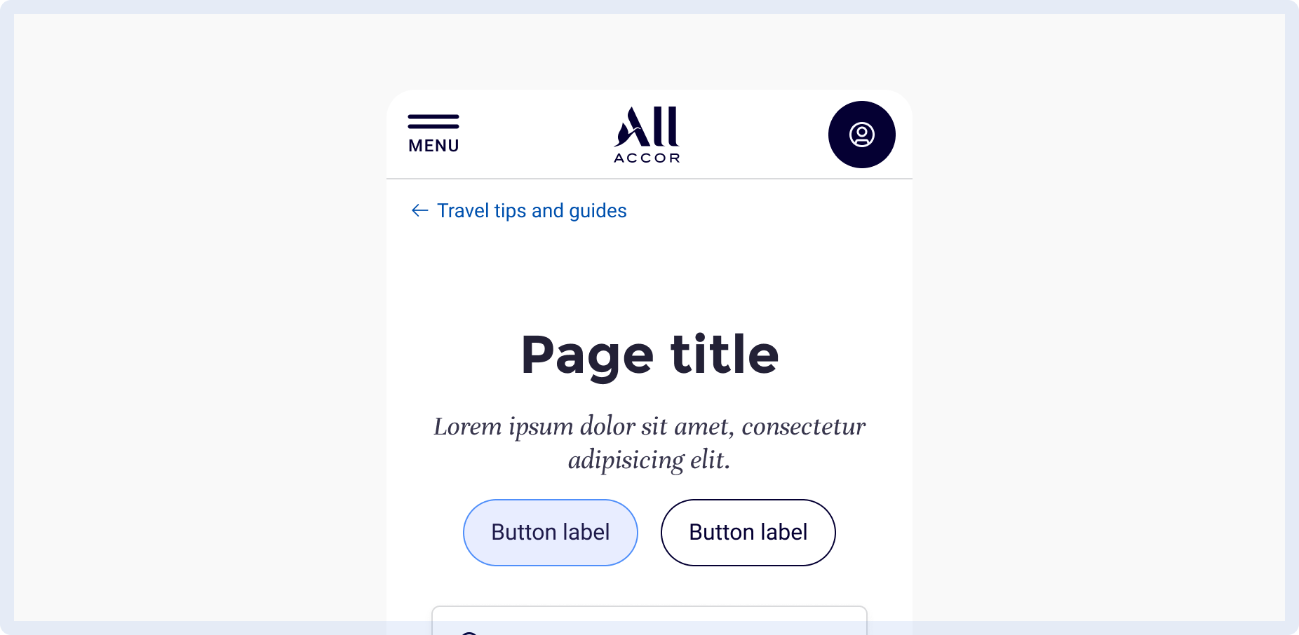 Overview | Breadcrumbs | Welcome by Accor