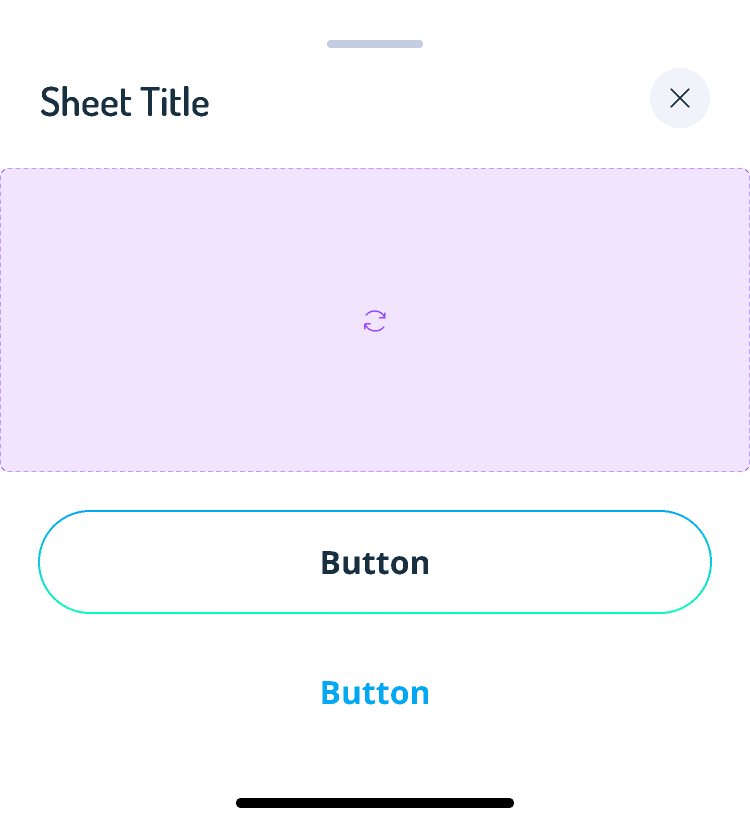 Overview | Bottom sheet | Made with Supernova