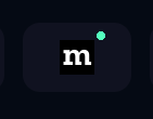 Indicator badged dot to indicate a change within a pinned website