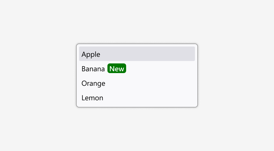 Context menu