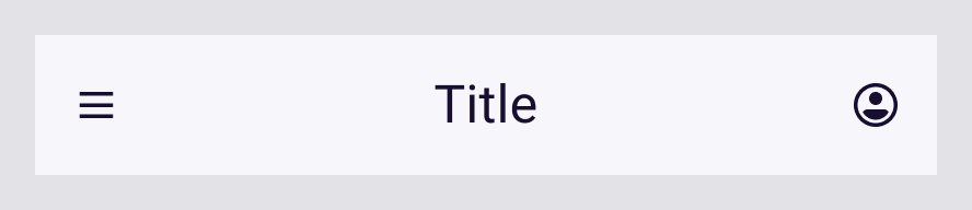 Top app bar