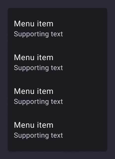 android-menu-supporting-text-dark