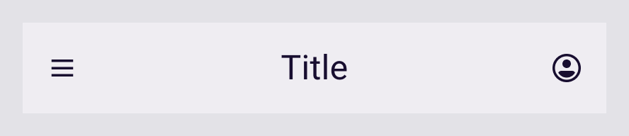Top app bar scrolled