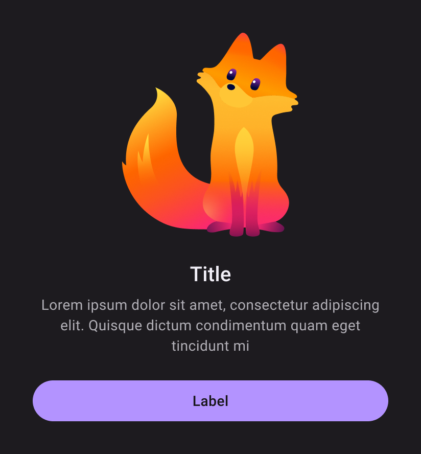 android-empty-state-one-button-dark