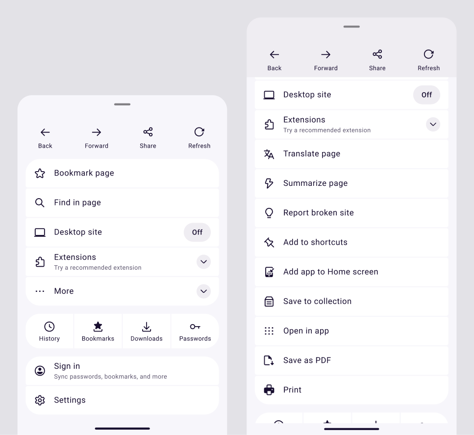 android-site-menu-light
