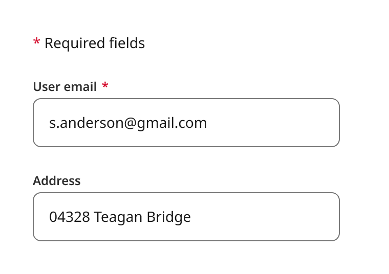 Overview | Text input | Made with Supernova