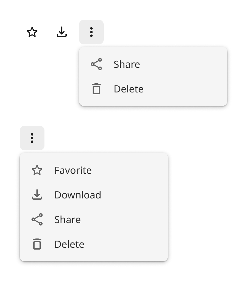 Overview | Icon buttons | Made with Supernova