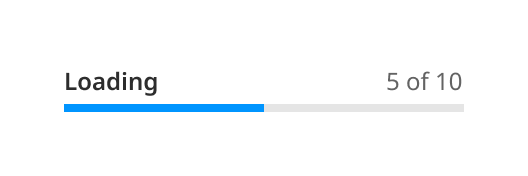 Overview | Loading bar | Made with Supernova